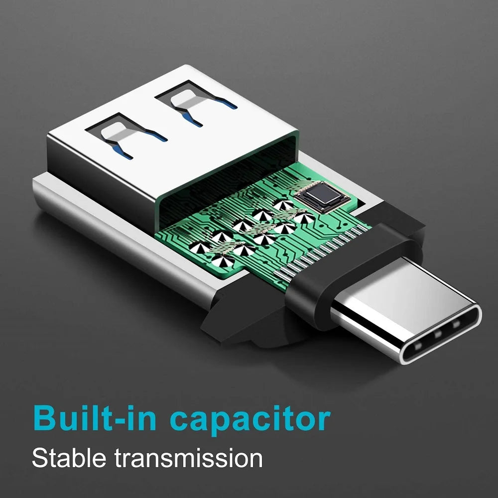 1/2PC Type C To USB 3.0 OTG Adapter USB C Male To USB Female Converter For Laptop Macbook Samsung Xiaomi USB C OTG Connector