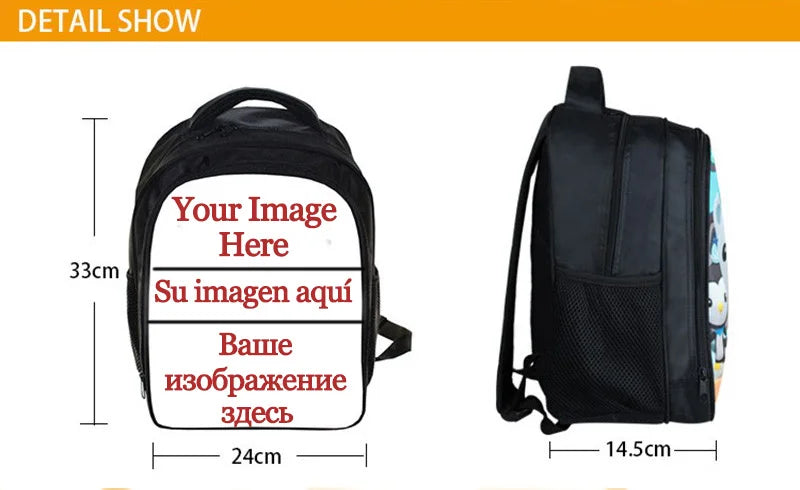 13 Inch Game Crash Bandicoot Backpack Cartoon Kindergarten Backpacks Boys Girls Children School Bags Kids Book Bag Gift