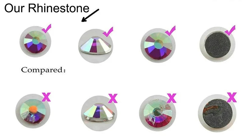 Super Shiny 3D Glass 16 Cut Facets 2088 Flatback Swarovsky DIY Nails Rhinestones Art Decoration Manicure Top Crystal Stones Gems