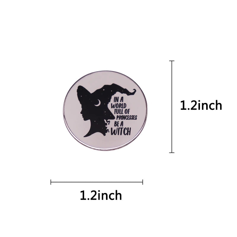 Witch Lapel Pin Collection Magic Broomstic Brooch Ice Cream Mug Frappuccinoo Badge Witches Welcome Jewelry Viralgem Store
