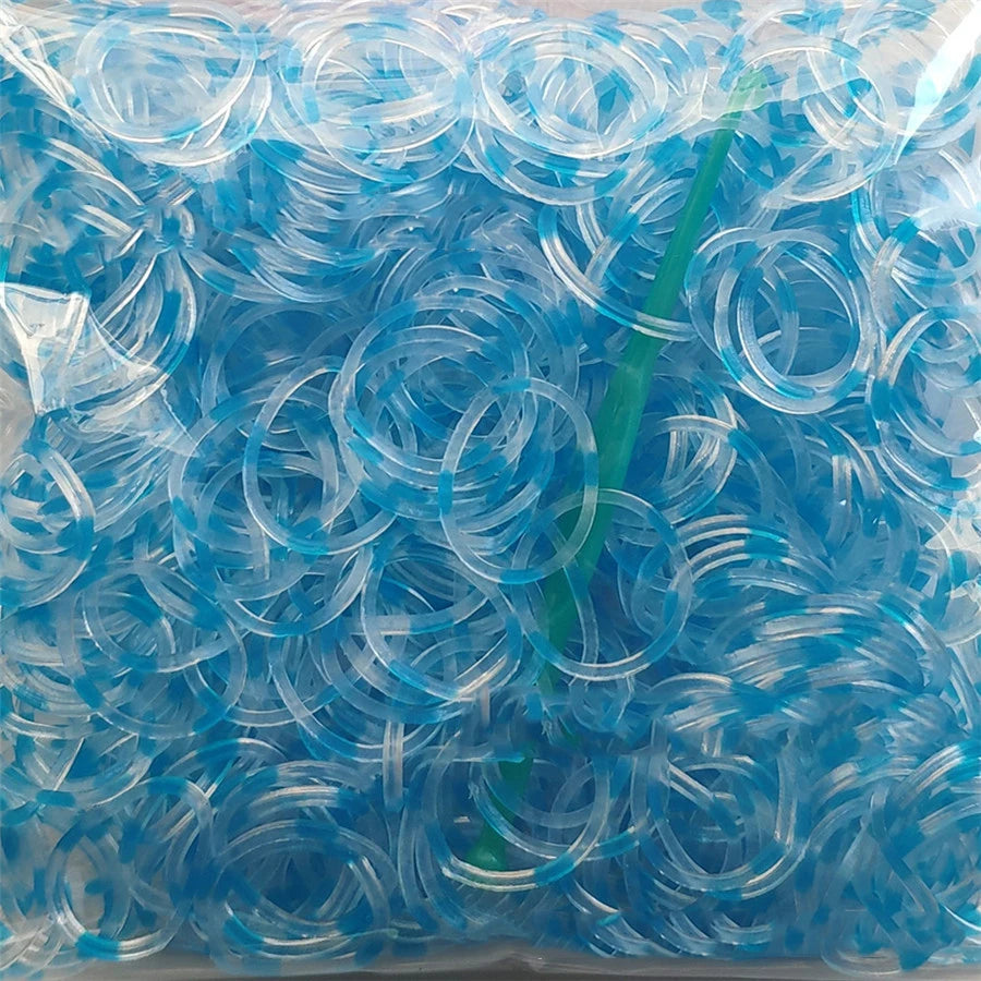 600 Rubber Loom Bands Girl Gift For Children Elastic Band For Weaving Lacing Bracelet Toy Gum Bracelets DIY Material Accessories