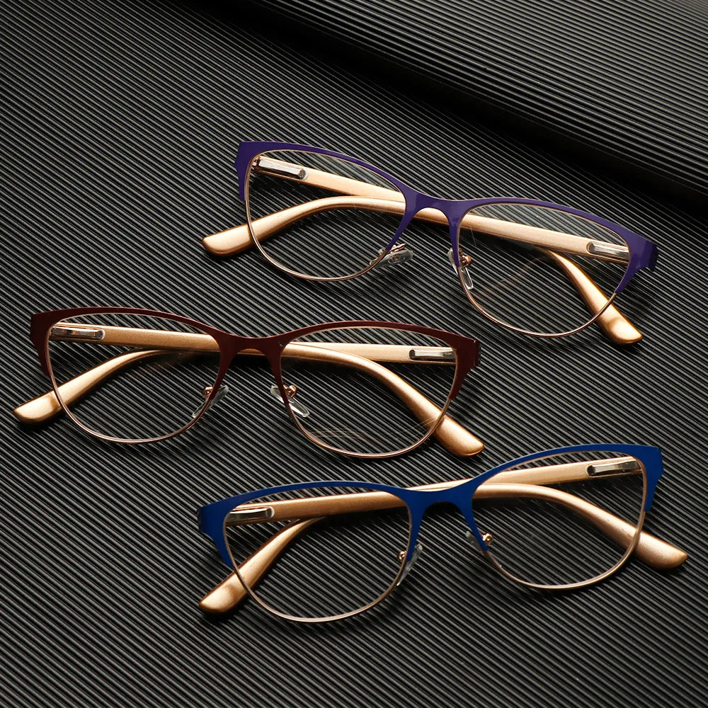 1PC Retro Half Frame Reading Glasses Unisex High-definition Hyperopia Eyewear Magnification Presbyopic Eyeglasses +1.0~+3.5