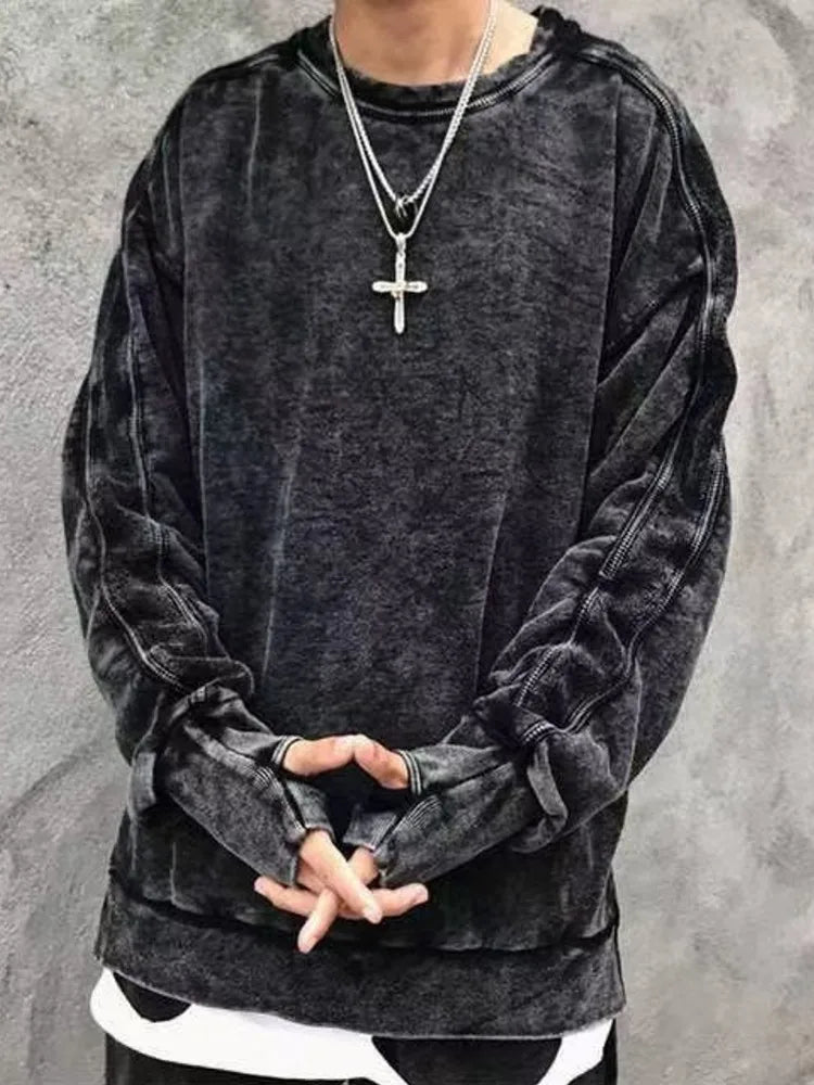 2021 Hoodies Sweatshirt WOMEN Black White Hip Hop Punk Pullover Streetwear Casual Fashion Clothes WOMEN Oversized Korean Harajuk