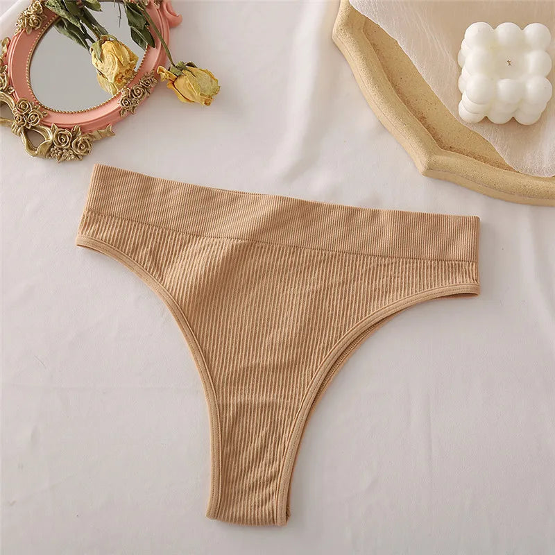 2021 New High Waisted Seamless Panties Women Underwear Sexy Female Underpants Comfortable Thongs Women Cotton Briefs S-XL Viralgem Store