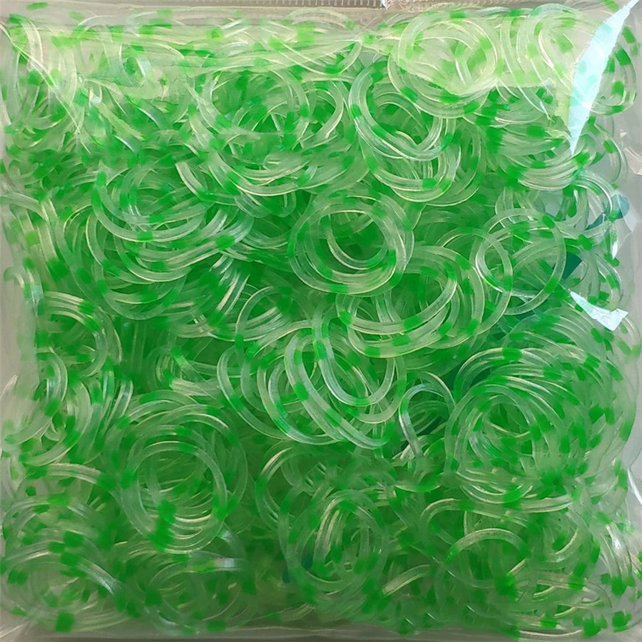 600 Rubber Loom Bands Girl Gift For Children Elastic Band For Weaving Lacing Bracelet Toy Gum Bracelets DIY Material Accessories