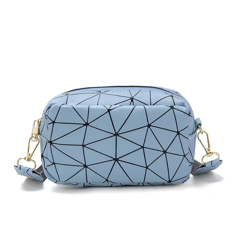 Yogodlns Fashion Laser Shoulder Messenger Bag Female Small Square Bag PU Leather Crossbody Bag Trendy New Satchel Bag Bolsa Viralgem Store