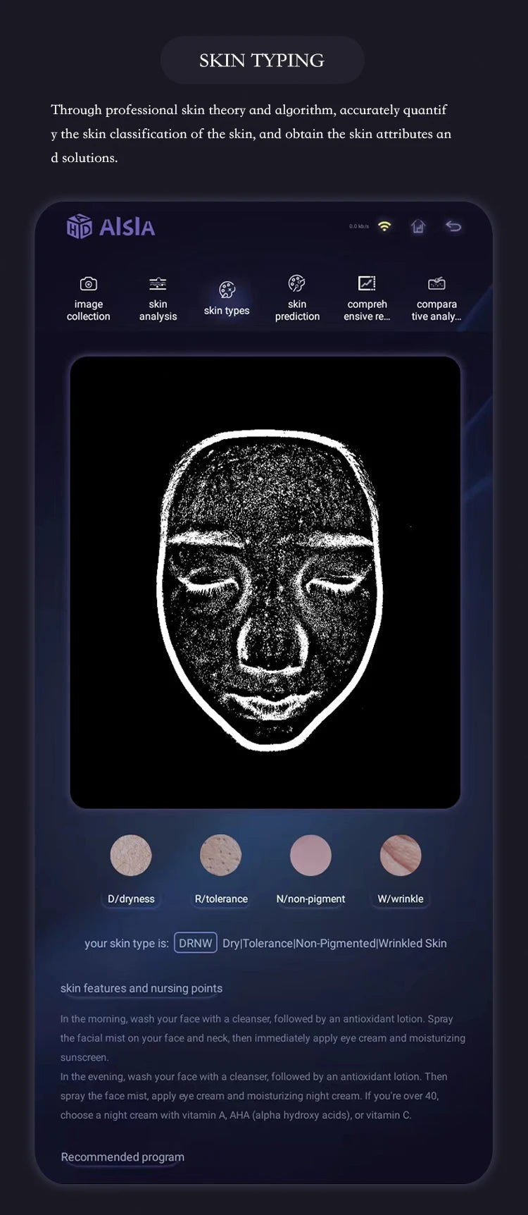 AISIA Q1 3D AI Facial Skin Analyzer Detection Skin Problem Diagnosis 8 Spectrum Professional Analysis Beauty Salon Equipment Viralgem Store