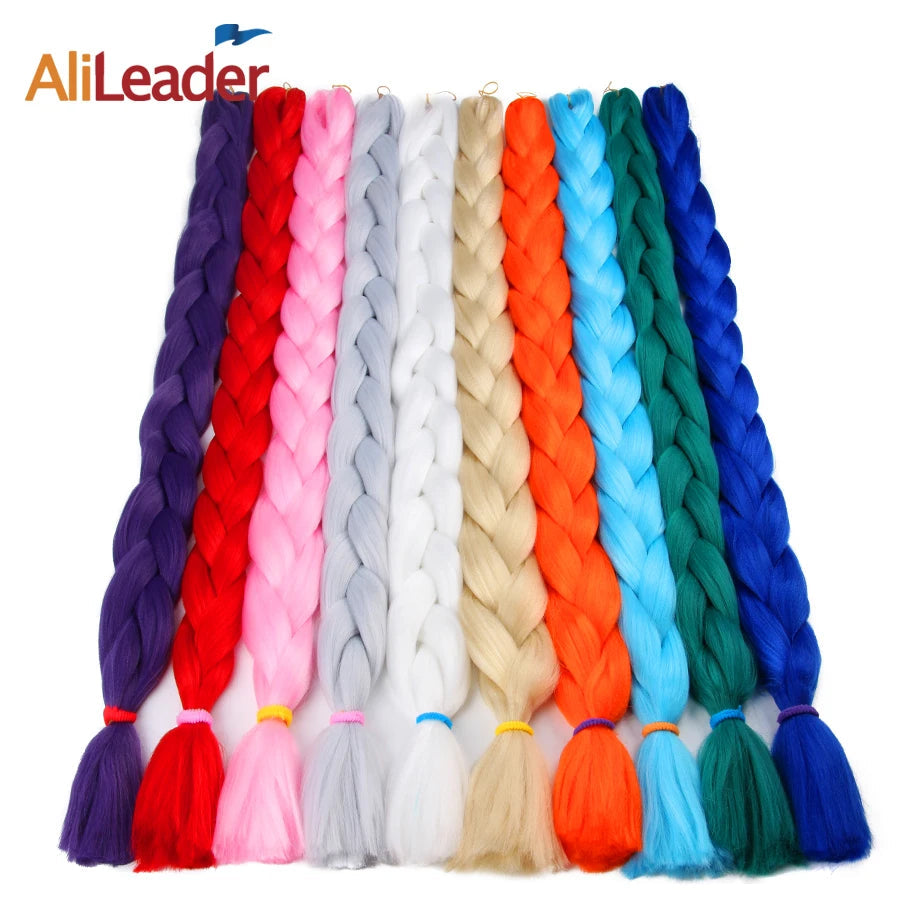 Super Long 165G 200cm Hair Synthetic Jumbo Braiding Hair Extension Heat Resistant Fiber African Ombre Jumbo Braid Hair Women Viralgem Store