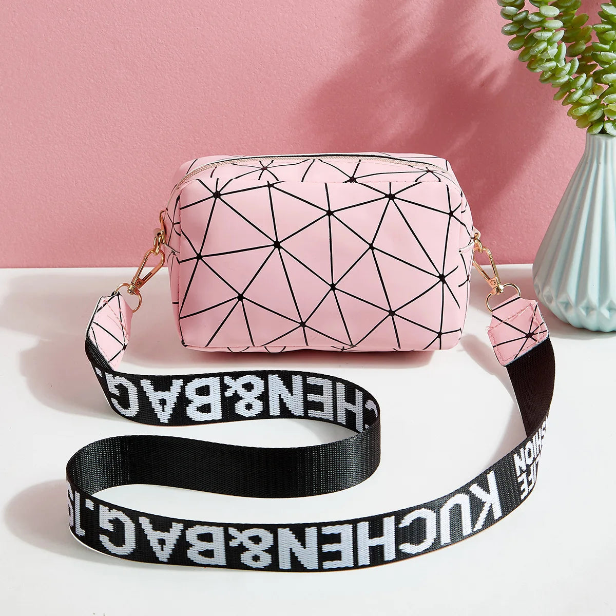 Yogodlns Fashion Laser Shoulder Messenger Bag Female Small Square Bag PU Leather Crossbody Bag Trendy New Satchel Bag Bolsa Viralgem Store