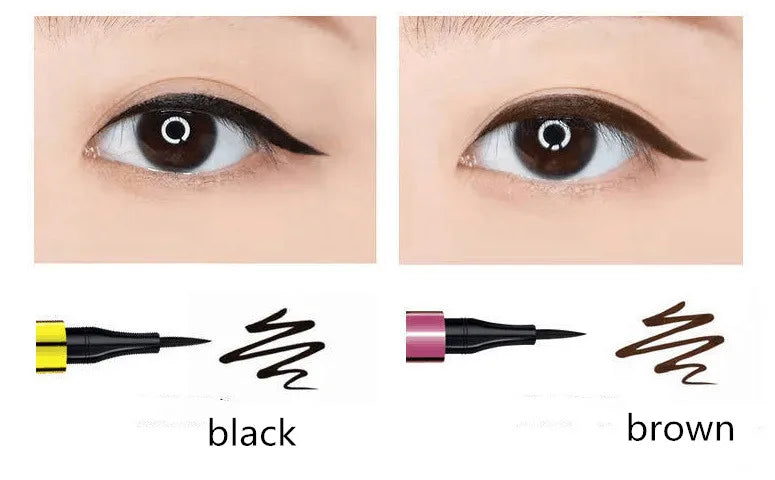 1 Pcs Black Brown Long Lasting Eye Liner Pencil Waterproof Eyeliner Smudge-Proof Cosmetic Beauty Makeup Smooth Liquid Eye liner Viralgem Store