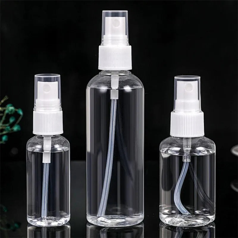 1Pc Refillable Bottles Travel Transparent Plastic Perfume Atomizer Empty Small Spray Bottle 30/50/100ml Toxic Free Safe Dropship
