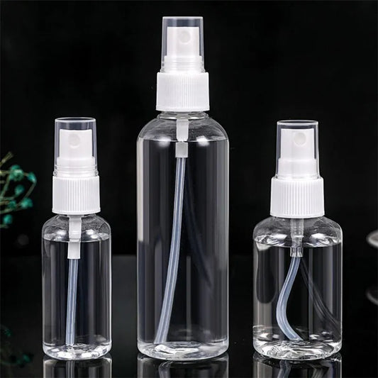 1Pc Refillable Bottles Travel Transparent Plastic Perfume Atomizer Empty Small Spray Bottle 30/50/100ml Toxic Free Safe Dropship