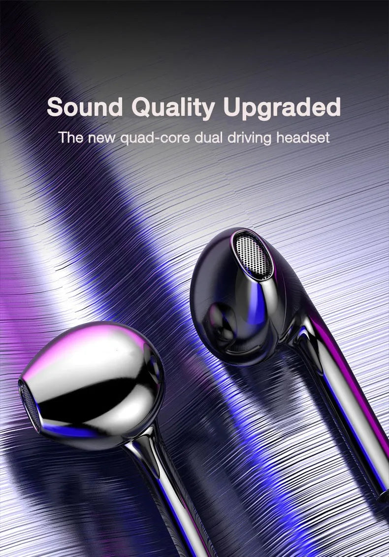 3.5mm Wired Headphones In Ear Headset Wired Earphones with Mic Bass Stereo Earbuds Sports In-line Control For Xiaomi Phones