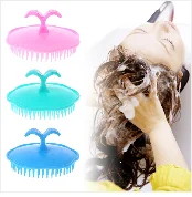 2 Pcs Pocket Travel Hair Comb Brush Men Beard Mustache Scalp Massage Brush Black