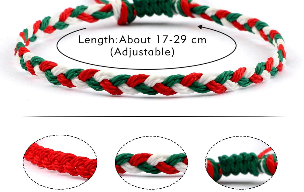 30Colors Bohemian Tibetan Bracelet & Bangle Women Men Handmade Waterproof Wax Thread Lucky Rope Christmas Jewelry Gift Bracelets