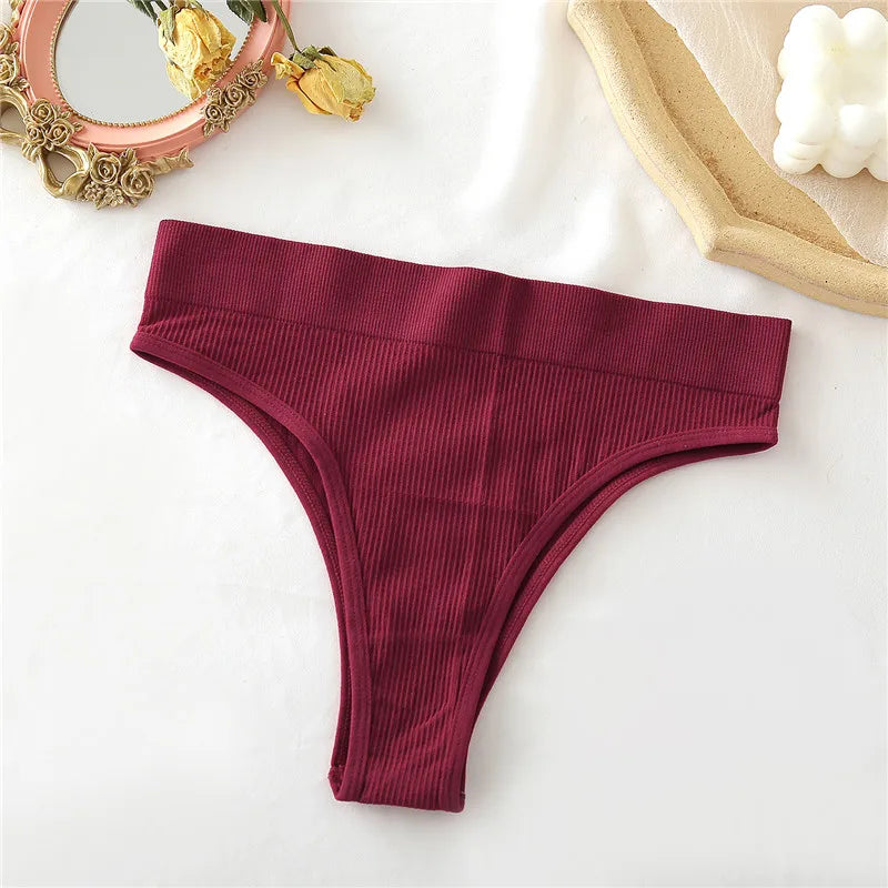 2021 New High Waisted Seamless Panties Women Underwear Sexy Female Underpants Comfortable Thongs Women Cotton Briefs S-XL Viralgem Store