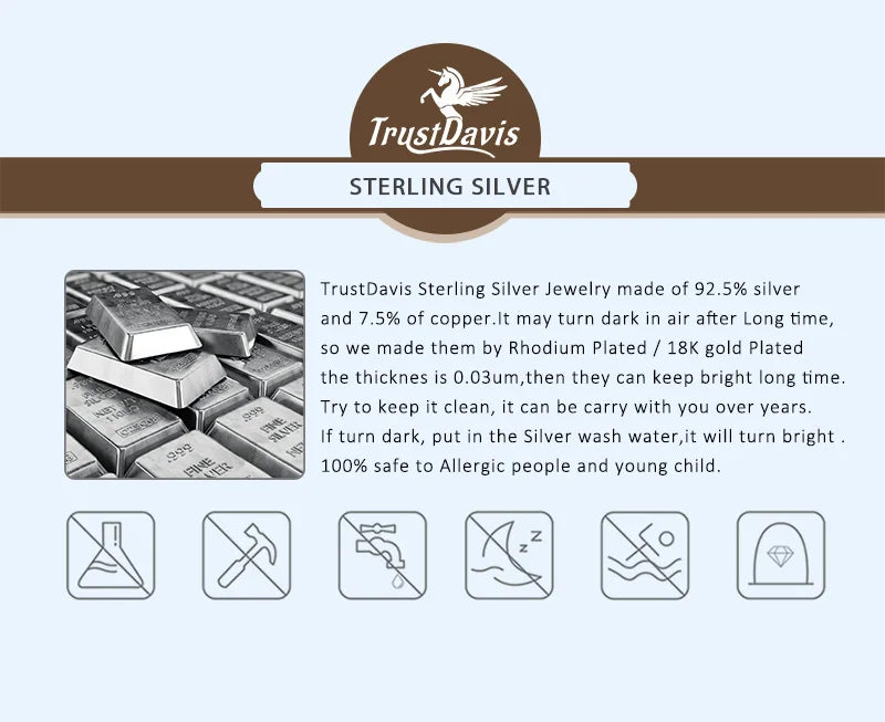 TrustDavis Real 925 Sterling Silver Cute Glaze Animal Rabbit Charm Stud Earrings For Daughter Girls Birthday Gift Jewelry DK024