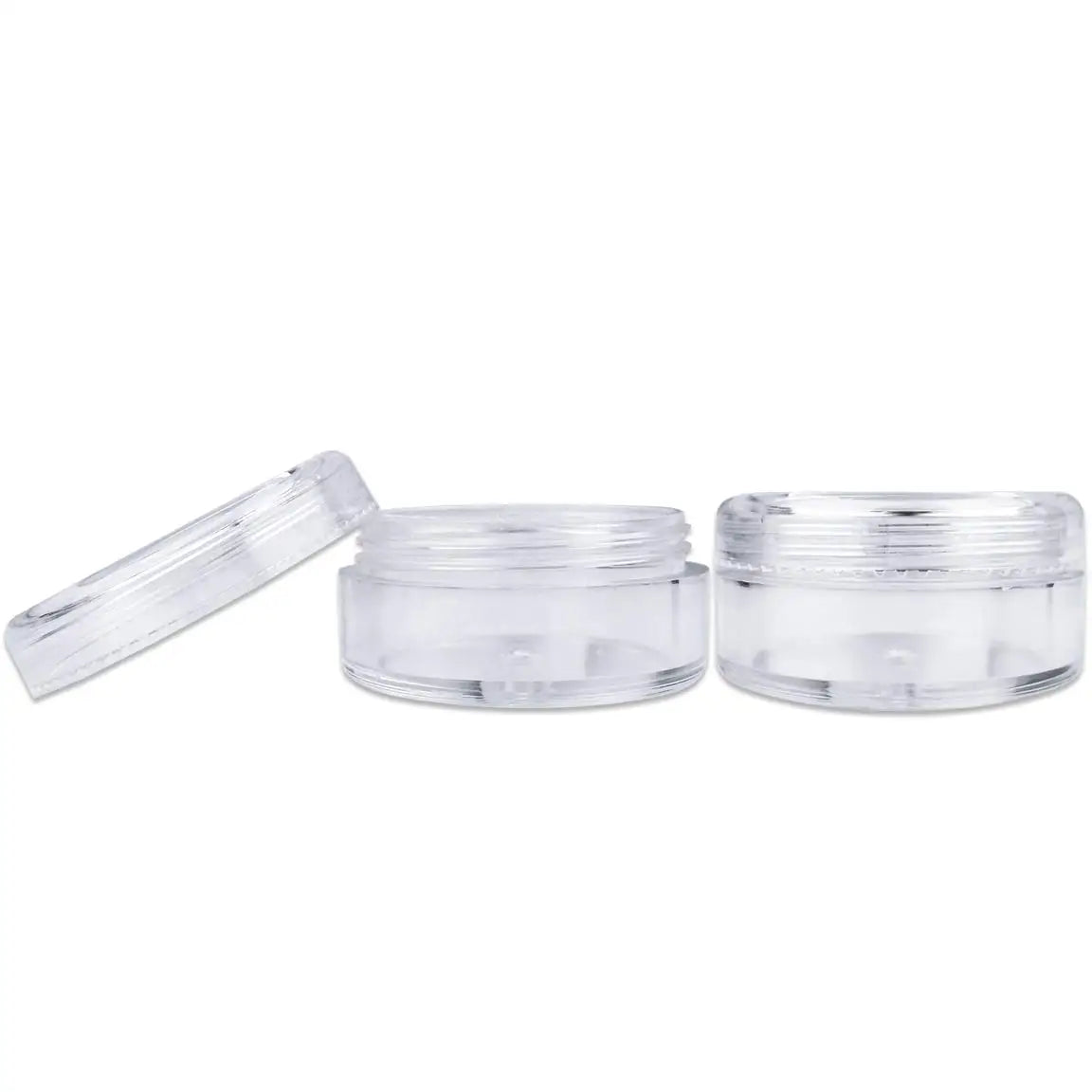 10pcs Make Up Jar Cosmetic Sample Empty Container Plastic Round Lid Small Bottle Eyeshadow Cream Travel Pot 2g 3g 5g 10g 15g 20g
