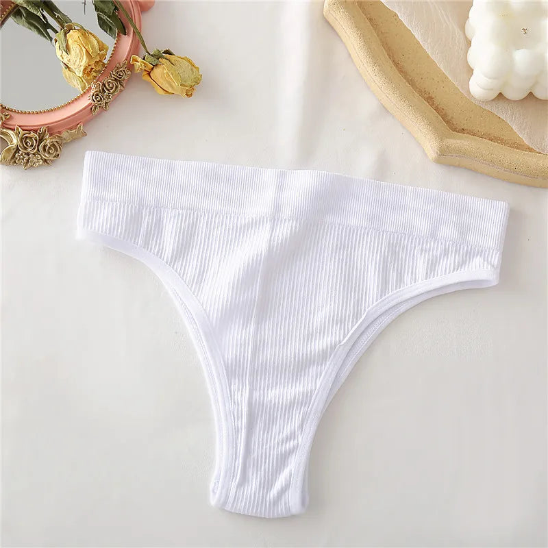 2021 New High Waisted Seamless Panties Women Underwear Sexy Female Underpants Comfortable Thongs Women Cotton Briefs S-XL Viralgem Store