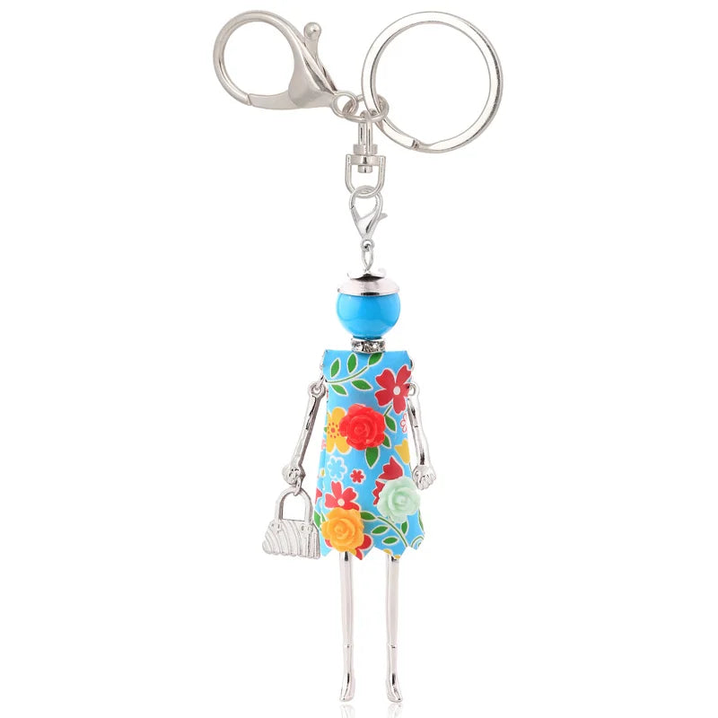 statement keychain charms lovely gifts key chain flower jewelry 2025 charms fashion women accessory