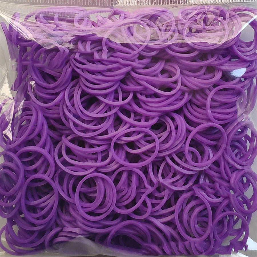 600 Rubber Loom Bands Girl Gift For Children Elastic Band For Weaving Lacing Bracelet Toy Gum Bracelets DIY Material Accessories