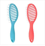 2 Pcs Pocket Travel Hair Comb Brush Men Beard Mustache Scalp Massage Brush Black