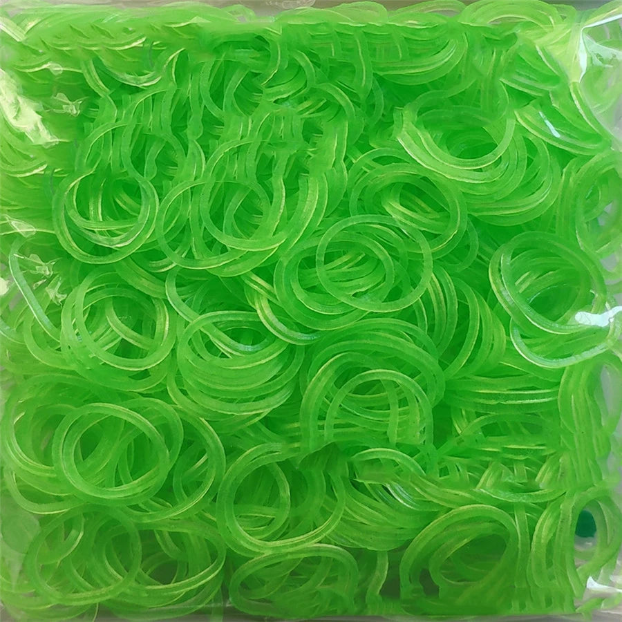 600 Rubber Loom Bands Girl Gift For Children Elastic Band For Weaving Lacing Bracelet Toy Gum Bracelets DIY Material Accessories