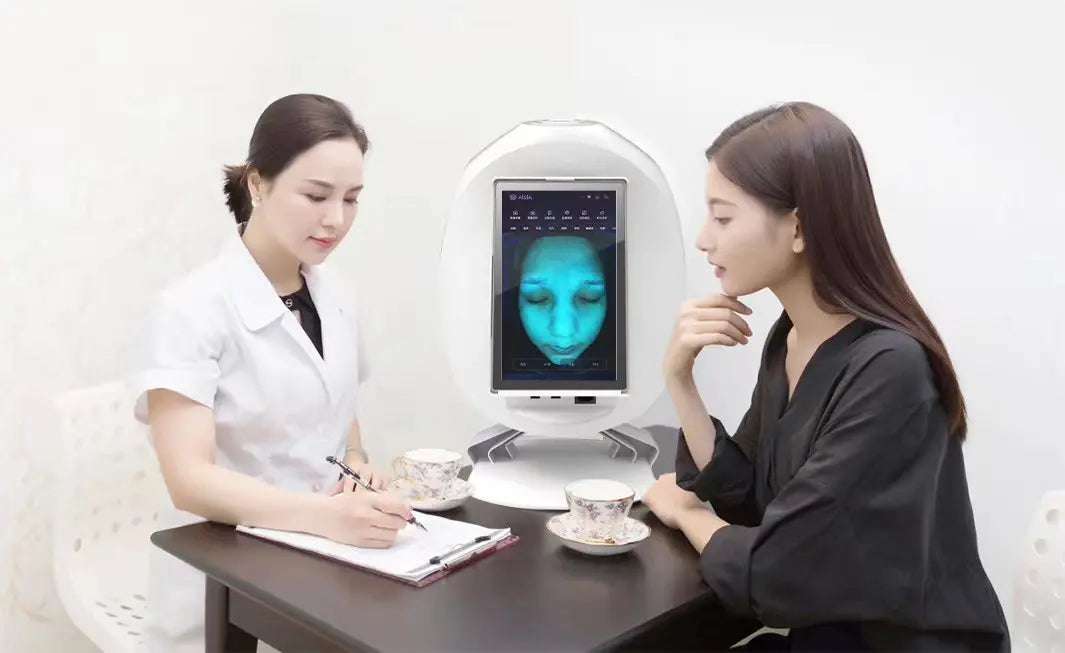 AISIA Q1 3D AI Facial Skin Analyzer Detection Skin Problem Diagnosis 8 Spectrum Professional Analysis Beauty Salon Equipment Viralgem Store