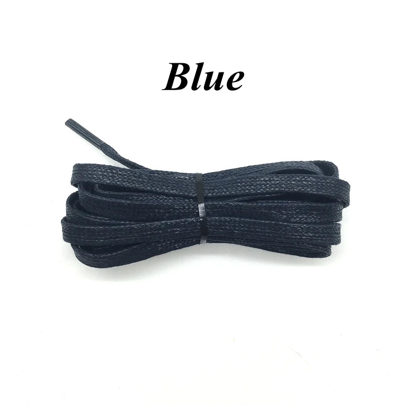 Waxed Flat Shoelaces Leather Waterproof Casual Shoe Laces Unisex Boots Shoelace Length 60 80 100 120 140 160 180CM Shoe Lace