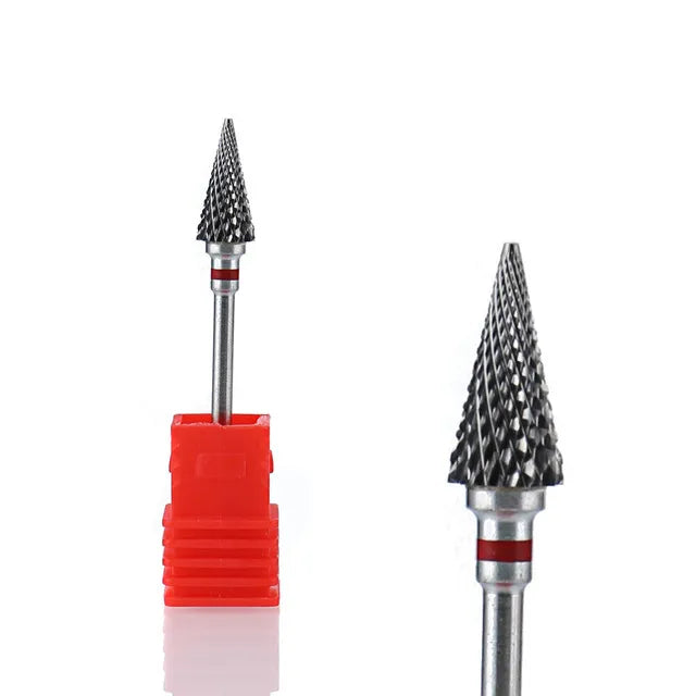 1pcs Tungsten Carbide Nail Drill Bit Electric Manicure Drill Machine Replacement Gringing Heads for Acrylic Gel Polishing Remove