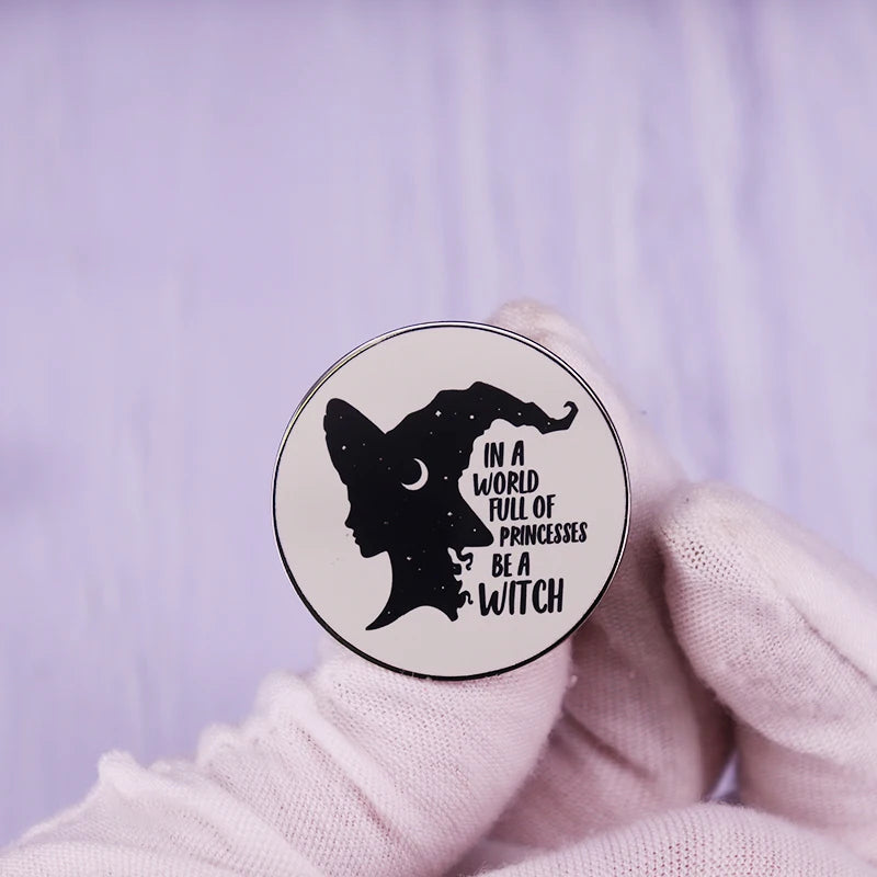 Witch Lapel Pin Collection Magic Broomstic Brooch Ice Cream Mug Frappuccinoo Badge Witches Welcome Jewelry Viralgem Store