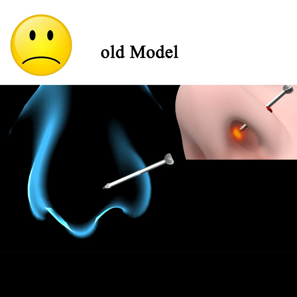 1 Unit Disposable Safe Sterile Piercing Unit For Gem Nose Studs New Generation More Safe Nose Piercing Gun Piercer Machine Kit