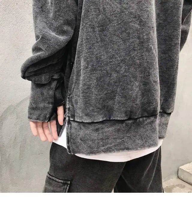 2021 Hoodies Sweatshirt WOMEN Black White Hip Hop Punk Pullover Streetwear Casual Fashion Clothes WOMEN Oversized Korean Harajuk