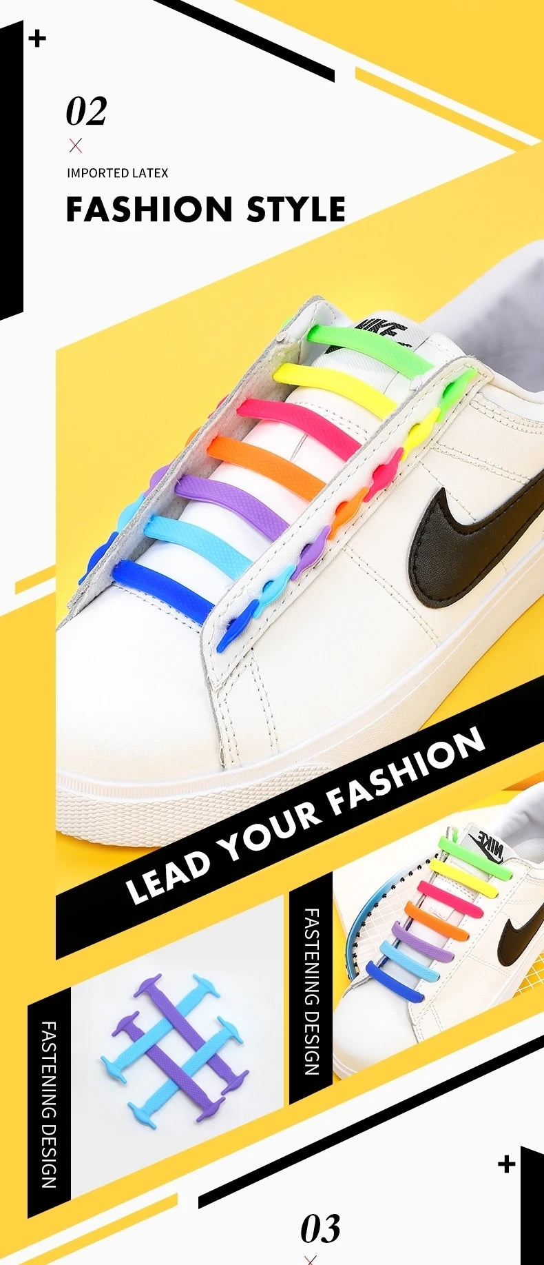 2024 New Silicone Elastic Shoelaces Fashion Unisex Athletic No Tie Shoe Lace All Sneakers Color Shoelaces for Kids and Adults