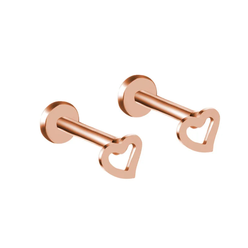 1Pc 20G-16G 1.5-4mm Gem Crystal Monroe Lip Stud Ring Tragus Helix Conch Cartilage Earring Piercing Steel Lip Labret Piercing Set