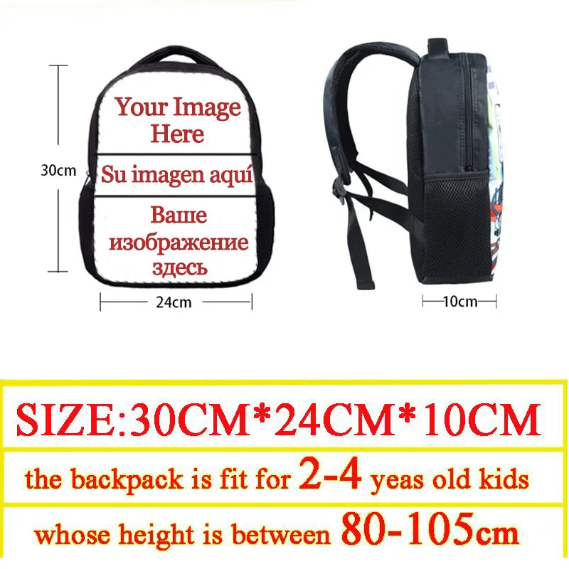 12 Inch Cool Soccerly / Footbally Print Backpack for 2-4 Years Old Kids Children School Bags Small Toddler Bag Kindergarten Bags