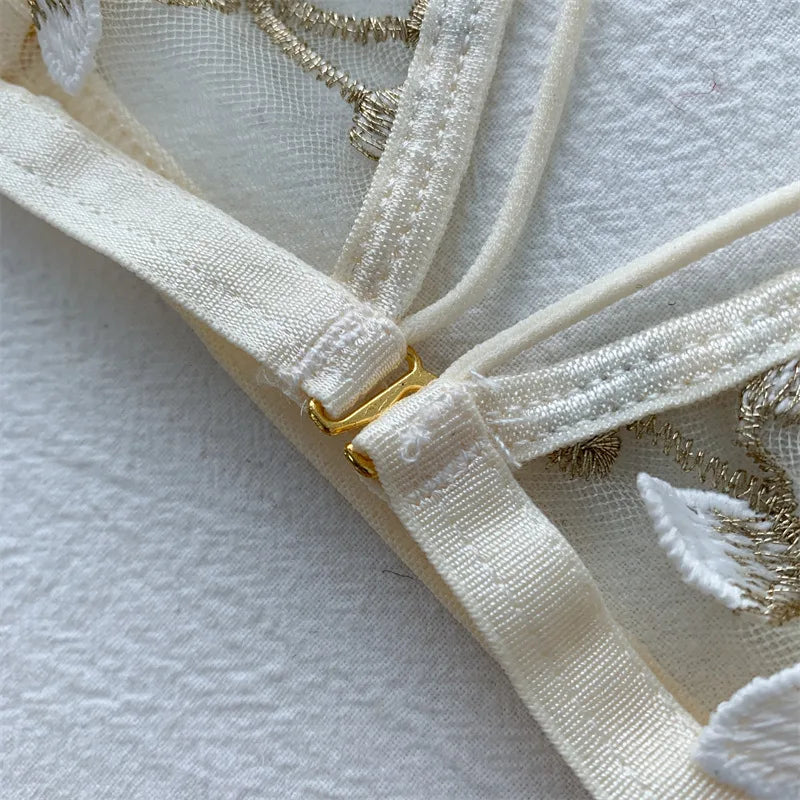 Women Lace Bra Sets Seamless Underwear Backless Vest Sexy Bralette Lingerie Ultrathin Bra & Brief Sets Female Dropshipping Viralgem Store