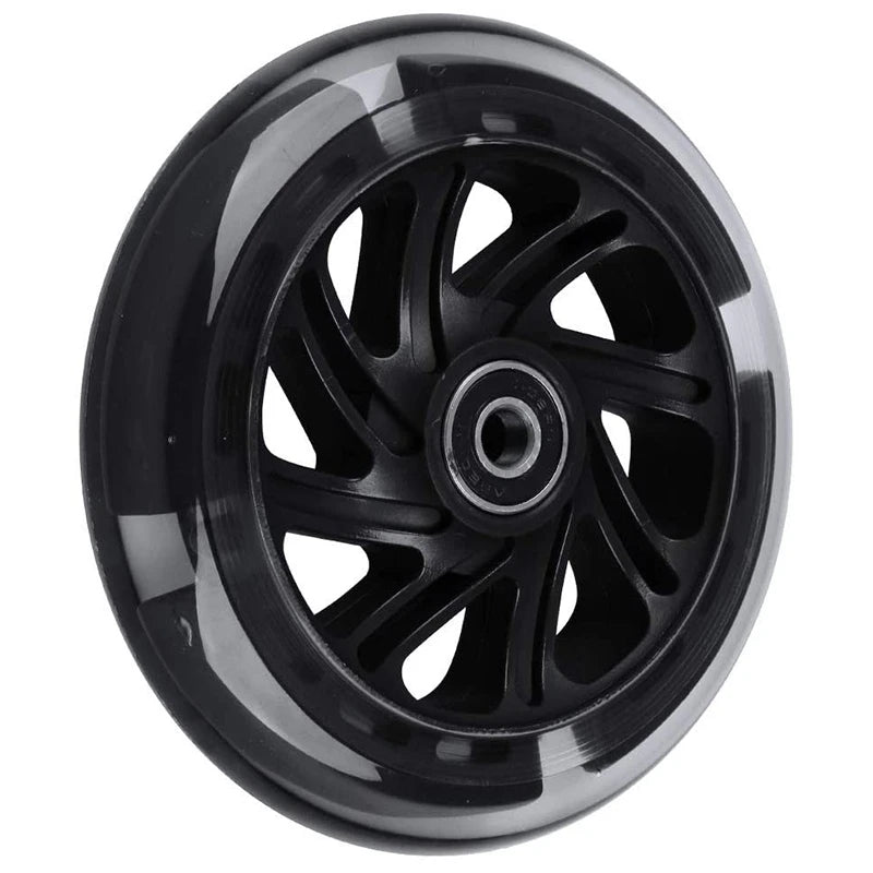 1Pair 120mm Children Scooter LED Lights Flashing Wheels with Bearings Front/Rear LED Flashing Scooter Wheels