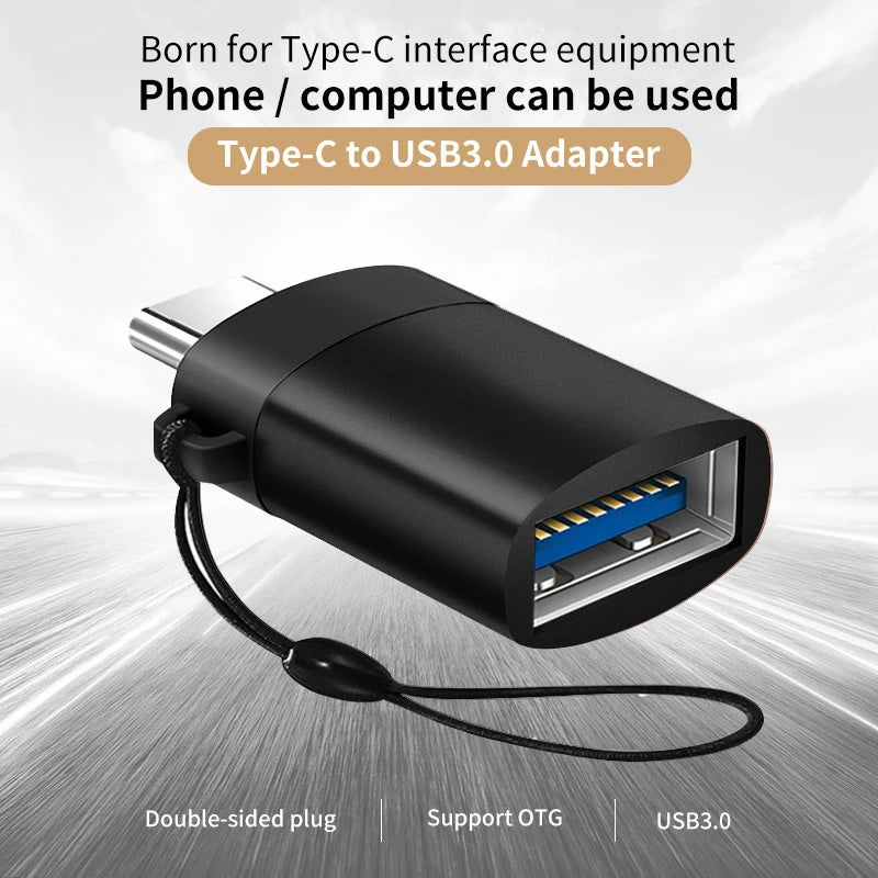 1/2PC Type C To USB 3.0 OTG Adapter USB C Male To USB Female Converter For Laptop Macbook Samsung Xiaomi USB C OTG Connector