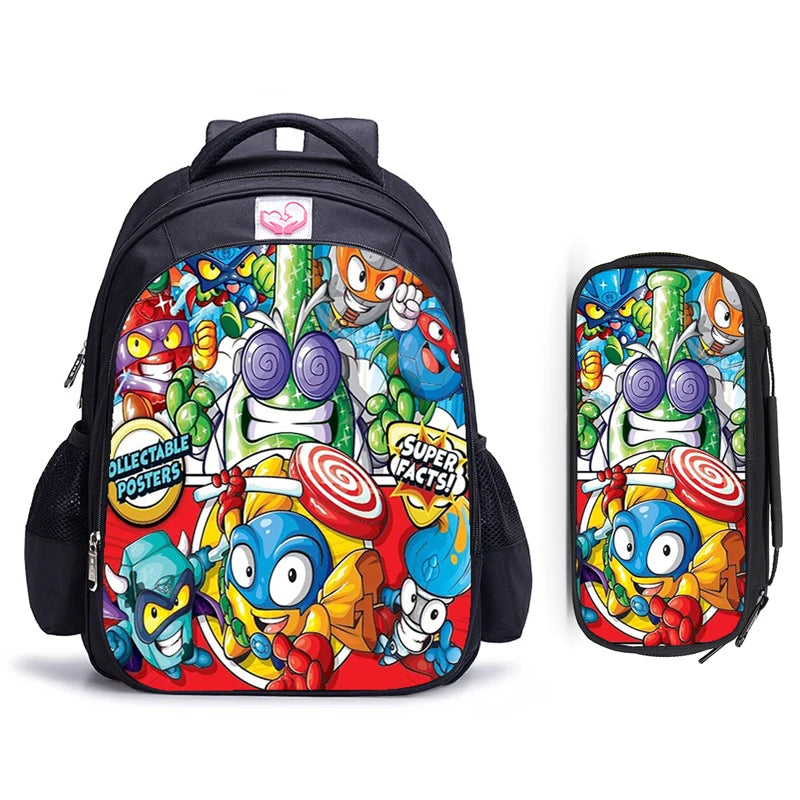 16 Inch Super Zings Children School Bags Orthopedic Backpack Kids School Boys Girls Mochila Infantil Catoon Bags Gift