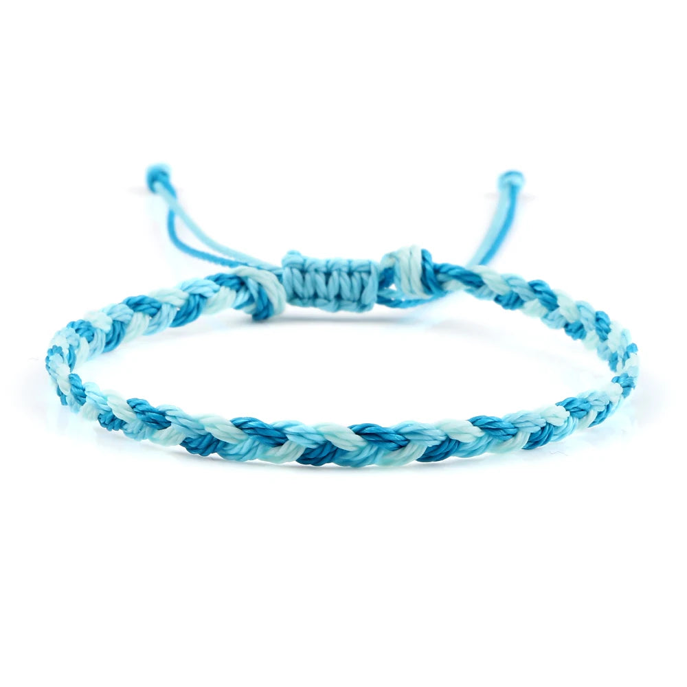 30Colors Bohemian Tibetan Bracelet & Bangle Women Men Handmade Waterproof Wax Thread Lucky Rope Christmas Jewelry Gift Bracelets