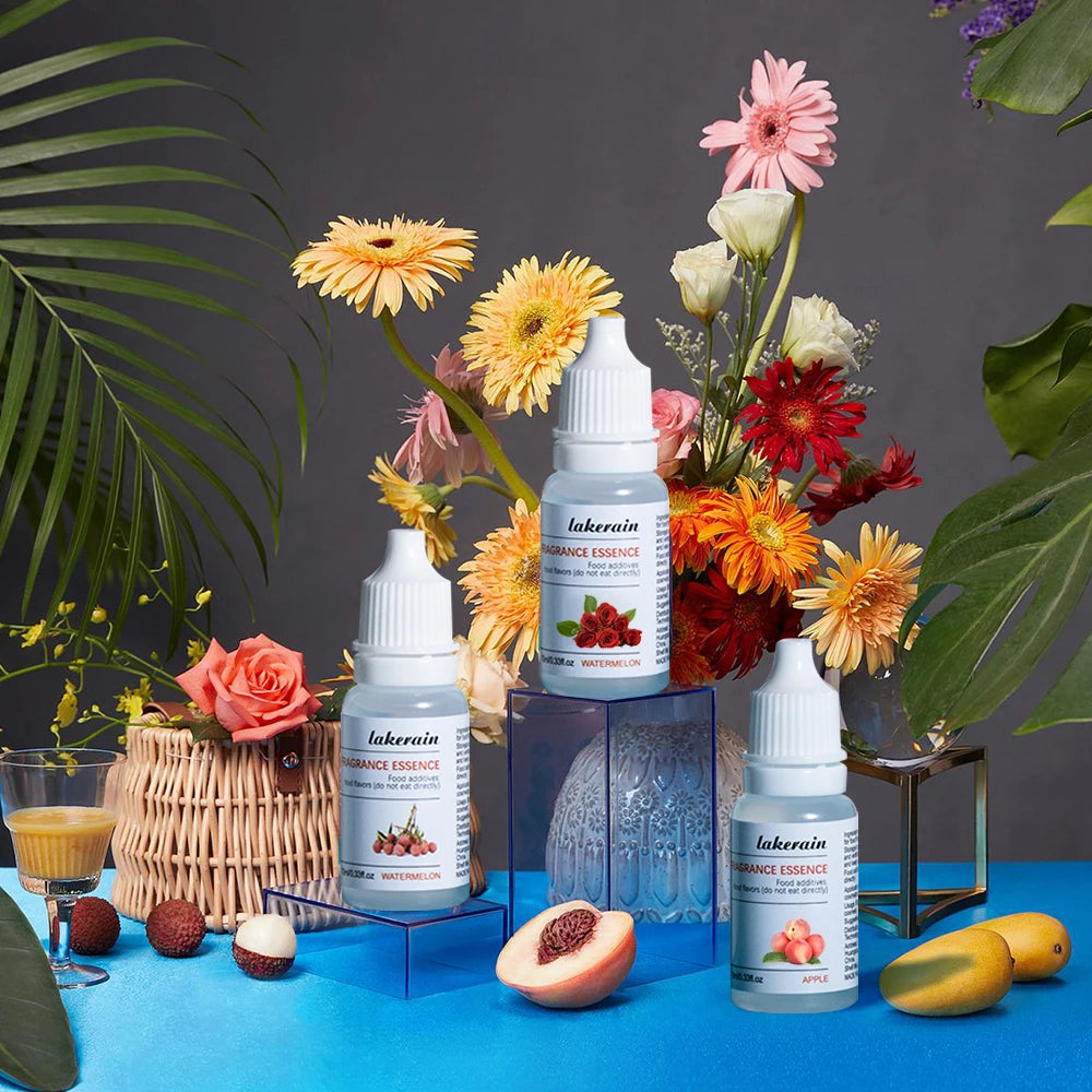 10ml Pure Fruit Fragrance Oil Diffuser Essential Oils Strawberry Flavoring Oil for Lip Gloss DIY Soap Making Lipgloss Essence