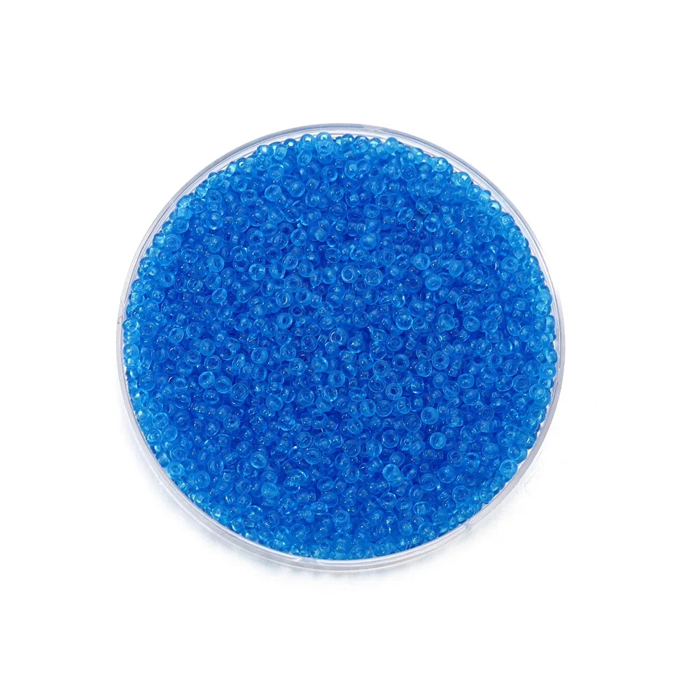 1000/1800Pcs 2mm Transparent Color Czech Glass Seed Beads Round Loose Beads for DIY Bracelet Earrings Jewelry Making Accessories