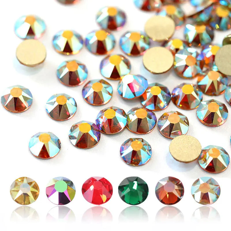 Super Shiny 3D Glass 16 Cut Facets 2088 Flatback Swarovsky DIY Nails Rhinestones Art Decoration Manicure Top Crystal Stones Gems