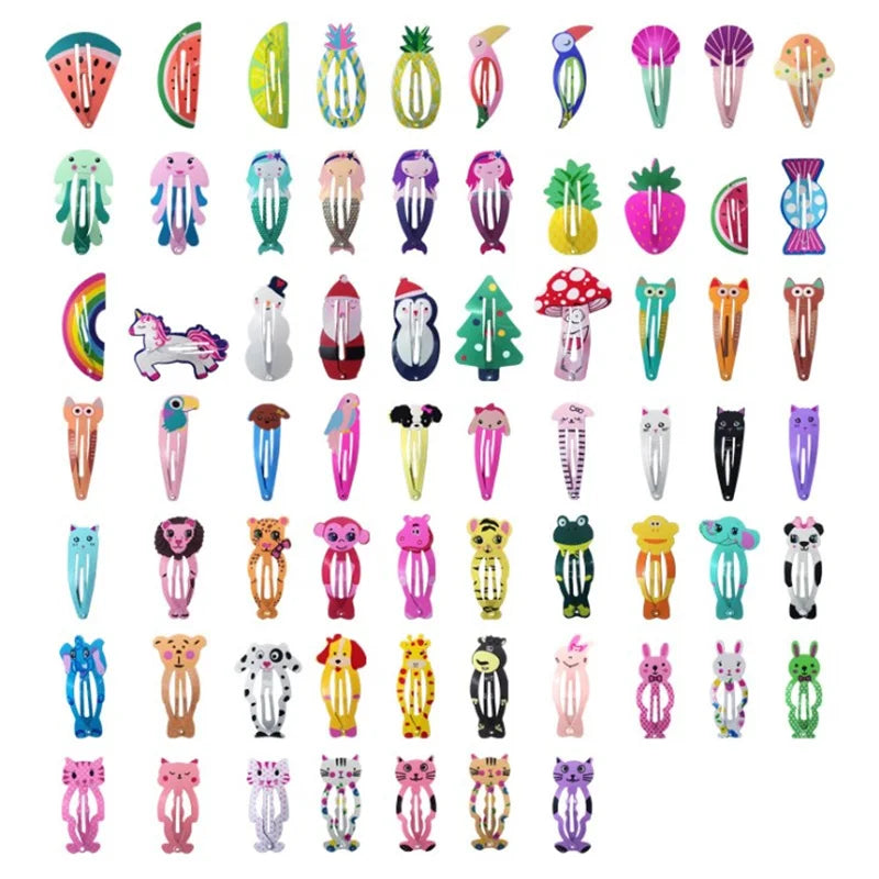 20Pcs/Lot Korean Hair Accessories Cute Barrette Flower Hair Clip New Kawaii Hairpin Floral Hairclip Cartoon Hair Clips for Girls Viralgem Store