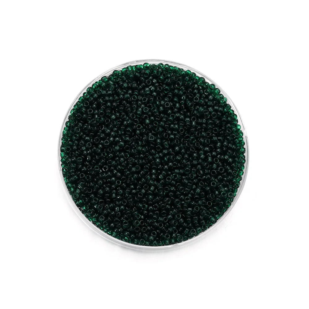 1000/1800Pcs 2mm Transparent Color Czech Glass Seed Beads Round Loose Beads for DIY Bracelet Earrings Jewelry Making Accessories