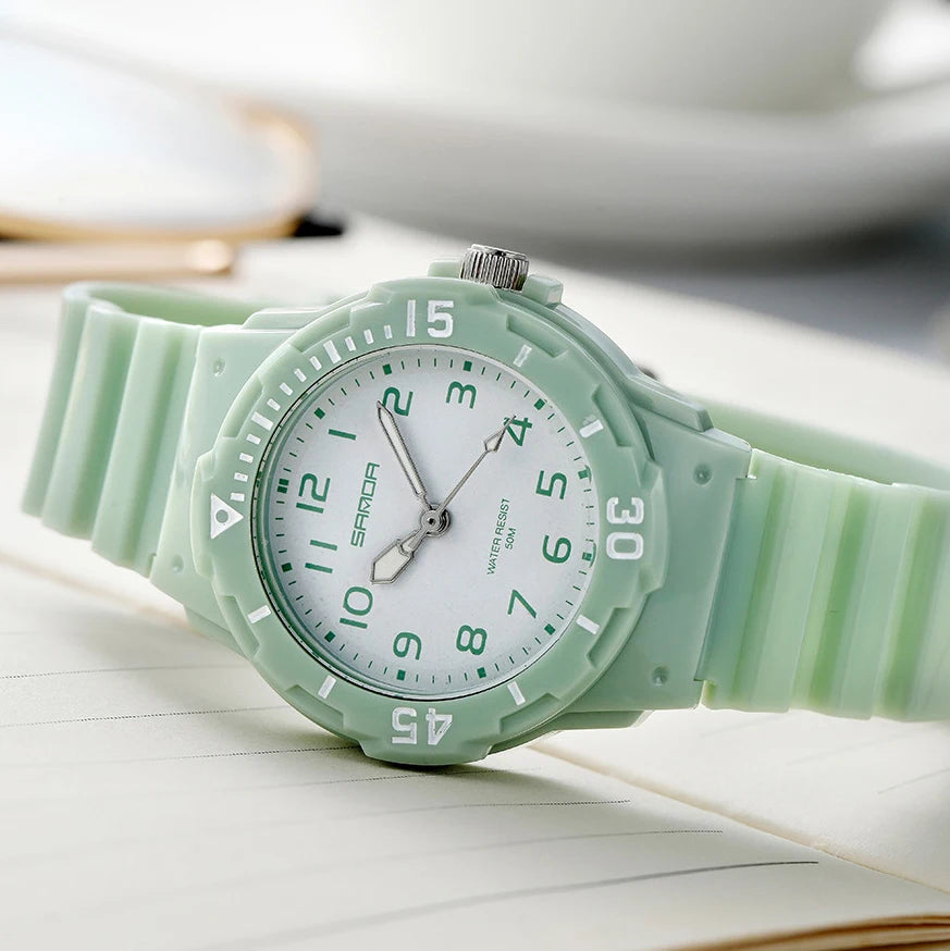 UTHAI CE31 Children’s Sport Watch Clocks 50m Waterproof wristwatches for kids Girls Boys Teens Students PU Soft