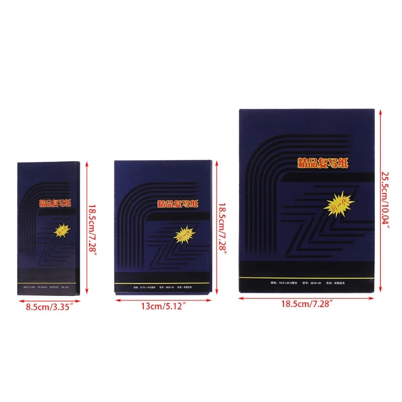 50 Sheets 32K Double Sided Carbon Copier Stencil Transfer Paper Stationery Supplies Thin Type Stationery Paper Finance Supplies