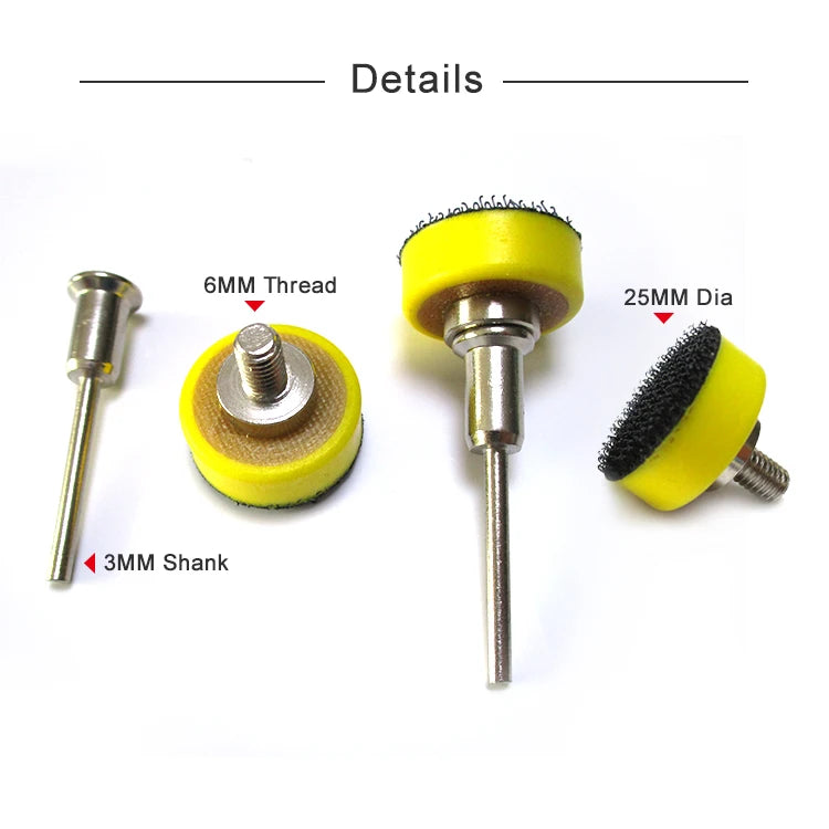 1Inch 25MM Back-up Sanding Pad Sander Backing Pad for Electric Grinder Abrasive Tools Dremel Rotary Tool Polishing & Grinding