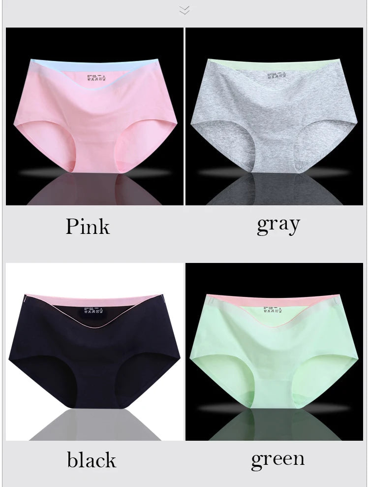 8Pcs Briefs for Women fashion sexy woman panties Solid seamless underpants  cpanties for women cotton underwear girl knickers Viralgem Store